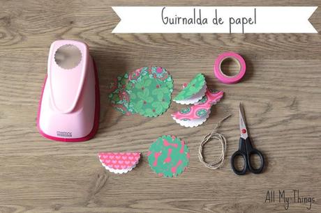 Fun with kids summer. guirnalda de papel