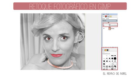 Zonas a color en foto en blanco y negro con GIMP