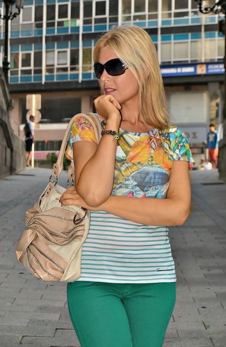 Stripes&Tropical; Shirt