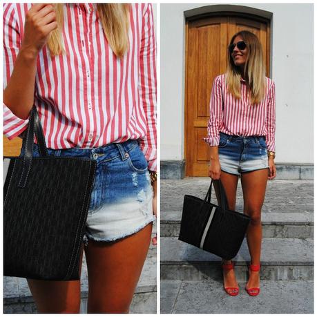 Red sandals. Red sandals.