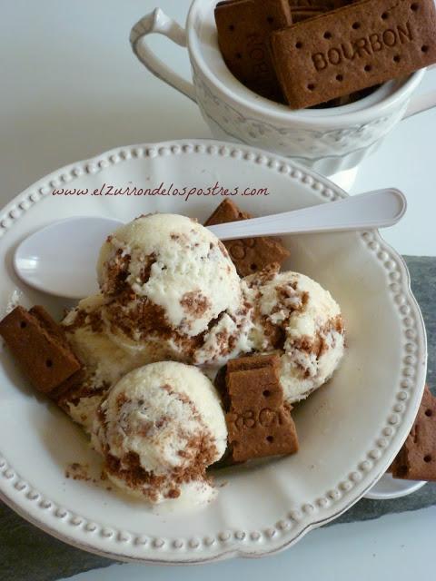 Helado con Galletas Bourbon