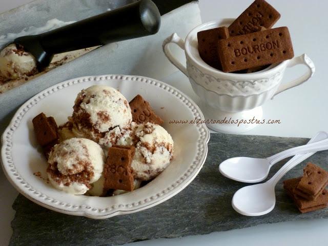 Helado con Galletas Bourbon