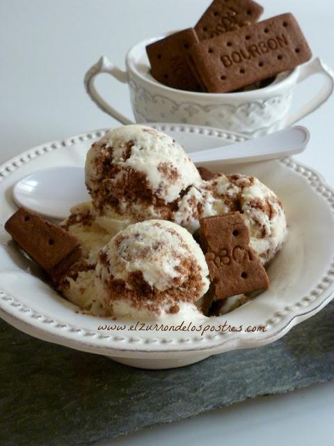 Helado con Galletas Bourbon