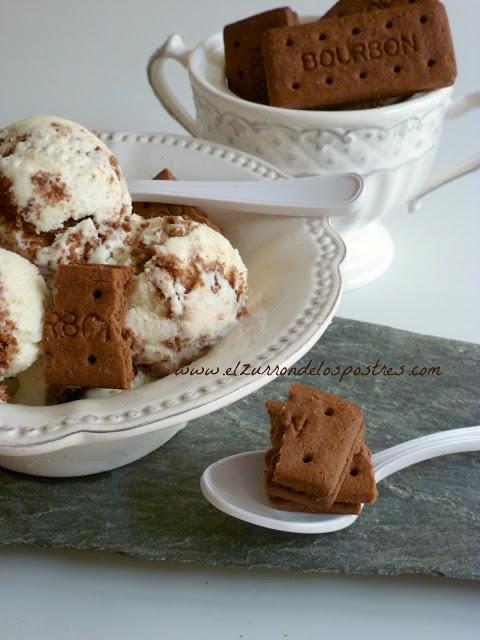 Helado con Galletas Bourbon