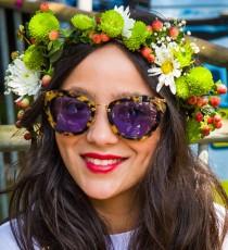 Street Style:Flower crown