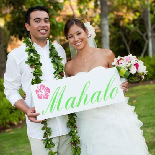 tarjeta de agradecimiento hawaii