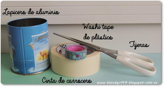DIY: decoración de lapiceros con Washi tape