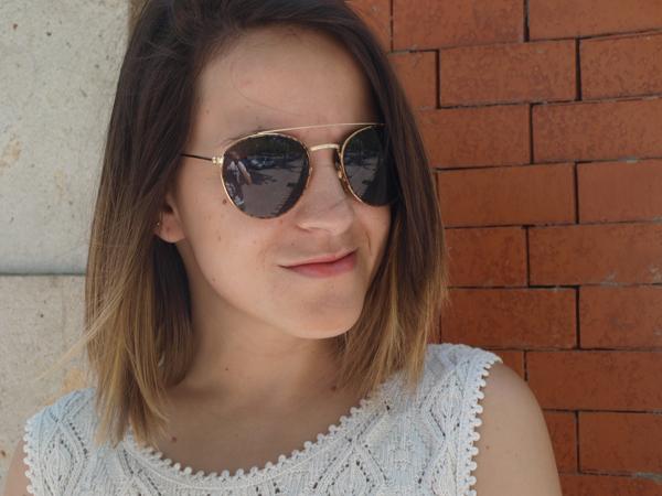 funfairmood, skirt, crochet, sunglasses, large