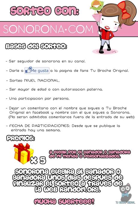 Tu broche original | ¡Sorteo exprés!