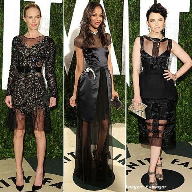 Diane Kruger, Alessandra Ambrosio, Kirsten Stewart y más famosas eligen faldas transparentes