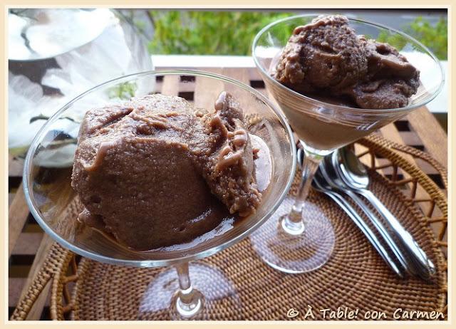 Helado de Chocolate ... con Soja o con Leche, Tú decides