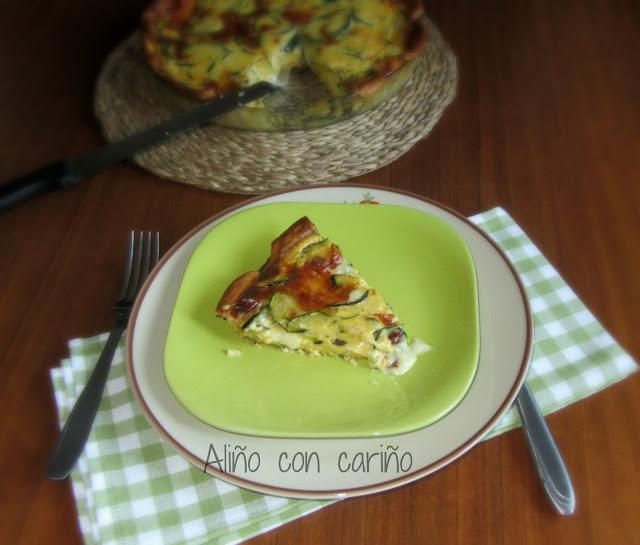 QUICHE DE QUESO BRIE, CALABACÍN Y JAMÓN SERRANO