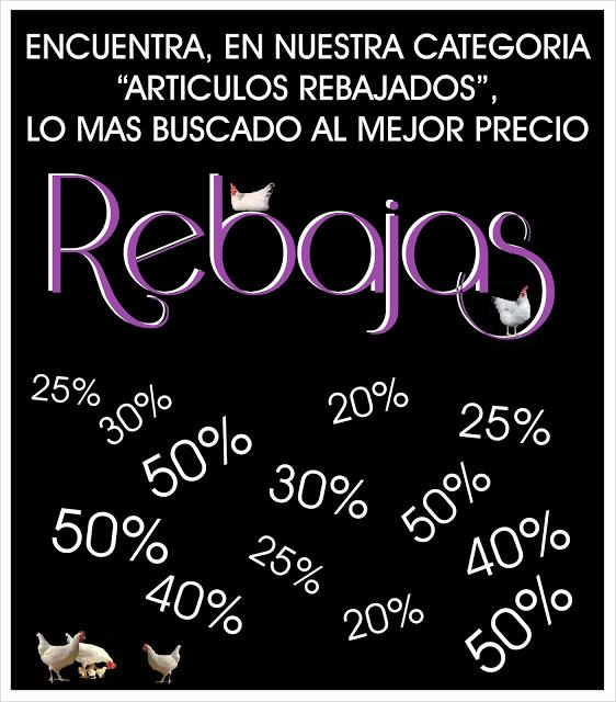 LLEGAN LAS REBAJAS A NUESTRA TIENDA ON LINE!!!
