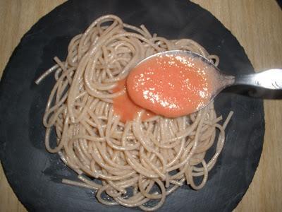 Espagueti de Espelta con Perca