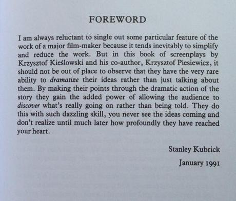 Kubrick presenta a Kieslowski