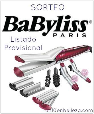 Listado Provisional Sorteo Multistyler Stylemix 10 en 1 de Babyliss París