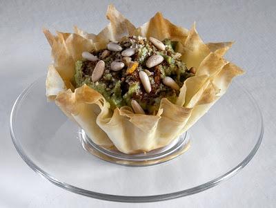 Postre de aguacate y frutos secos