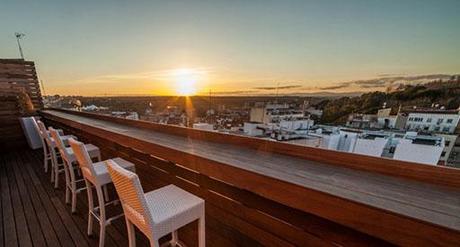 o Fantásticas vistas desde la terraza en los Jardines de Sabatini