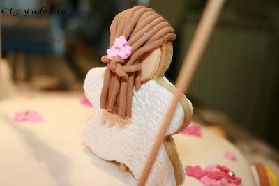 Tarta de fondant para cumple de Caridad