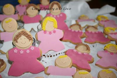 Galletas de niños para cumple de Caridad