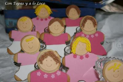Galletas de niños para cumple de Caridad