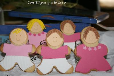 Galletas de niños para cumple de Caridad