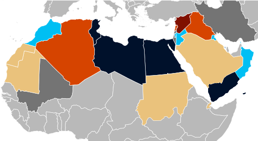 Arab Spring map