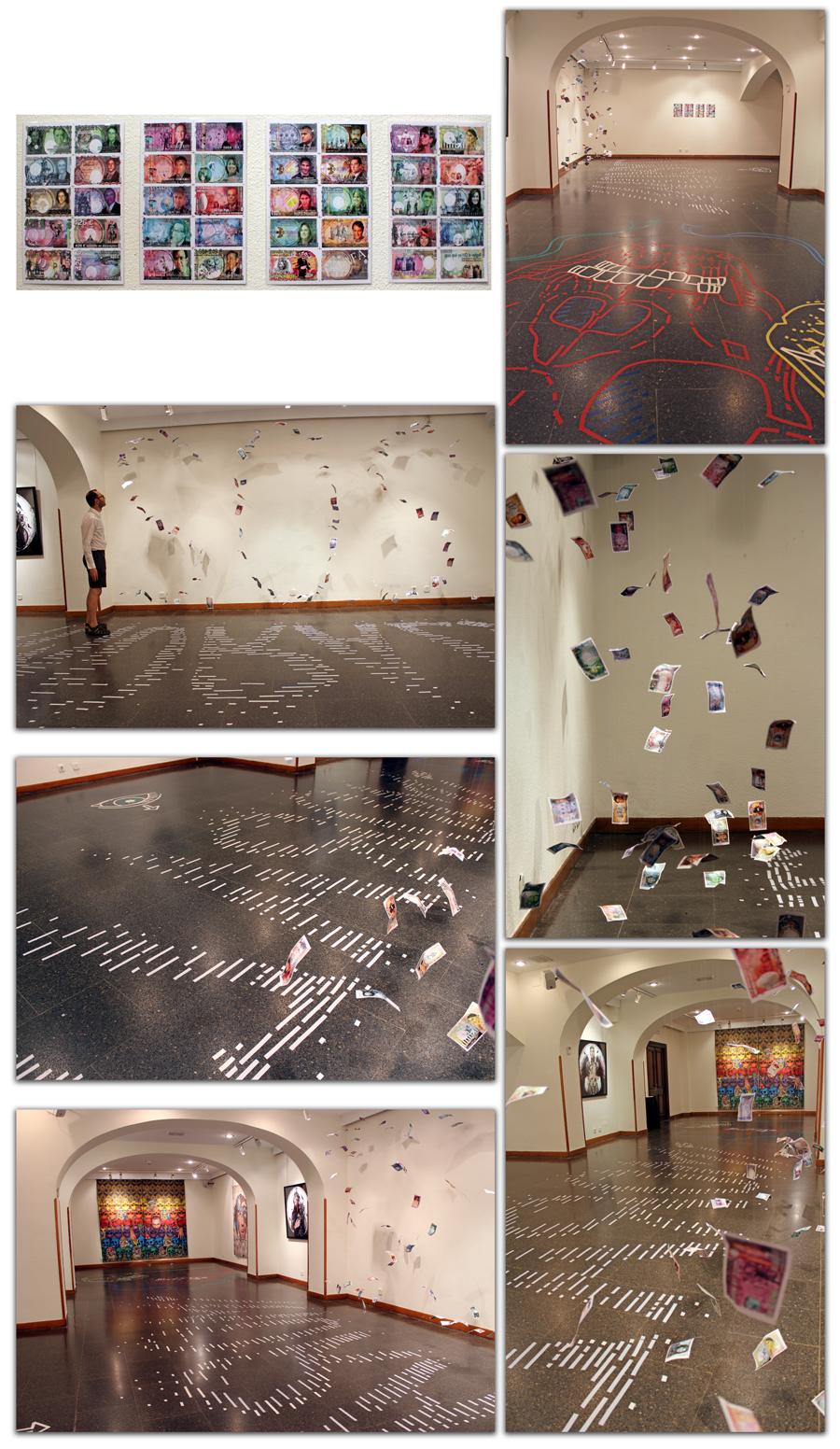 Instalación sobre la CRISIS. La banca y el pueblo.