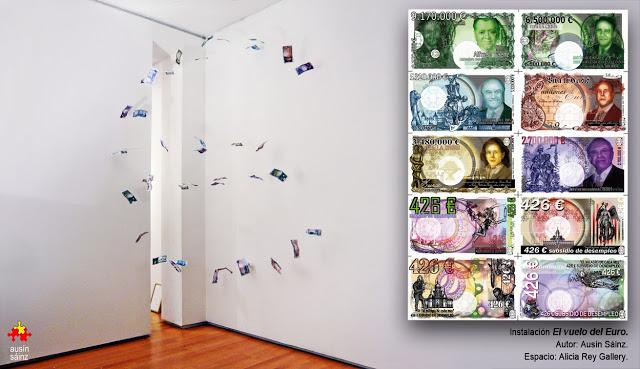 Instalación sobre la CRISIS. La banca y el pueblo.