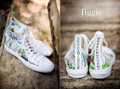 Personaliza tus Zapatos de Novia ... pintados a mano ...