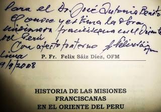 HISTORIADOR PADRE FÉLIX SÁIZ, OFM (1936-2013) ¡PAZ Y BIEN EN LA ETERNIDAD!