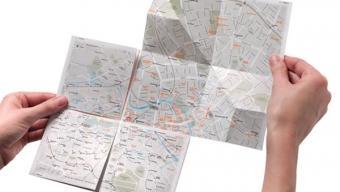 Map² :: mapas en papel fácil de plegar