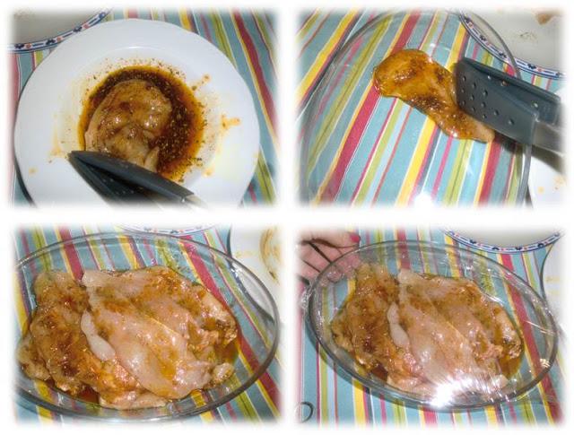 Pollo adobado de la abuela Carmen con mayonesa de aguacate