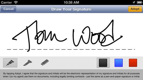 Firmar documentos desde el iPhone o iPad