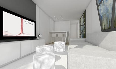 NUEVAS IMÁGENES DEL PROYECTO DE INTERIORISMO PARA UNA VIVIENDA A-CERO EN BARCELONA: ZONAS PRIVADAS