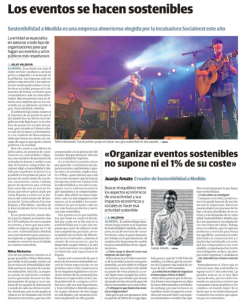 Los eventos se hacen sostenibles - Sostenibilidad a Medida