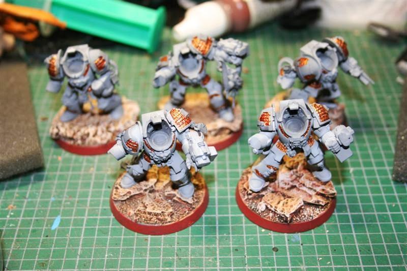 Cómo pintar una escuadra de Paladines de los Caballeros Grises. Segunda parte.