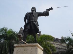 Estatua de Blas de Lezo en Cartagena de Indias.