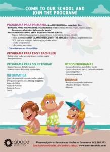 Abaco Programa general verano 2013