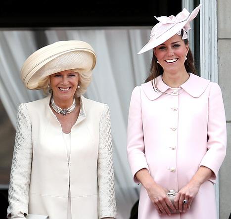 Duchess Camilla hopes Kate Middleton will give birth by end of week.