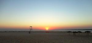 Puesta de sol en Sanlúcar de Barrameda (Cádiz)