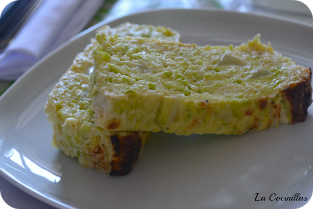 Tortilla de calabacin al horno