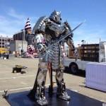 Estatua del Samurái de Plata de Lobezno Inmortal en la SDCC