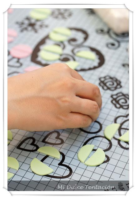 Tarta de Fondant para el Bautizo de Ana