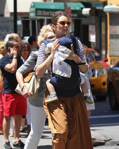 Exclusive - Marion Cotillard And Son Marcel Go Out For A Walk