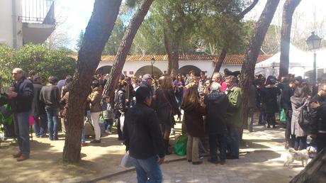 Dia de mercado mercado de productores madrileños, varios puestoos son productores ecológicos