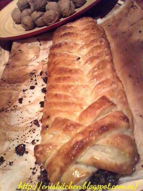 Pastel con mermelada y nueces - Foietaj impletit cu gem si nuci