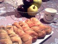 Remolino con manzana asada - Spirale de mere