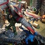 Montaje de Hasbro Marvel Universe en la SDCC