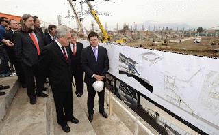 MANDATARIO VISITÓ LAS OBRAS DEL ESTADIO EL TENIENTE